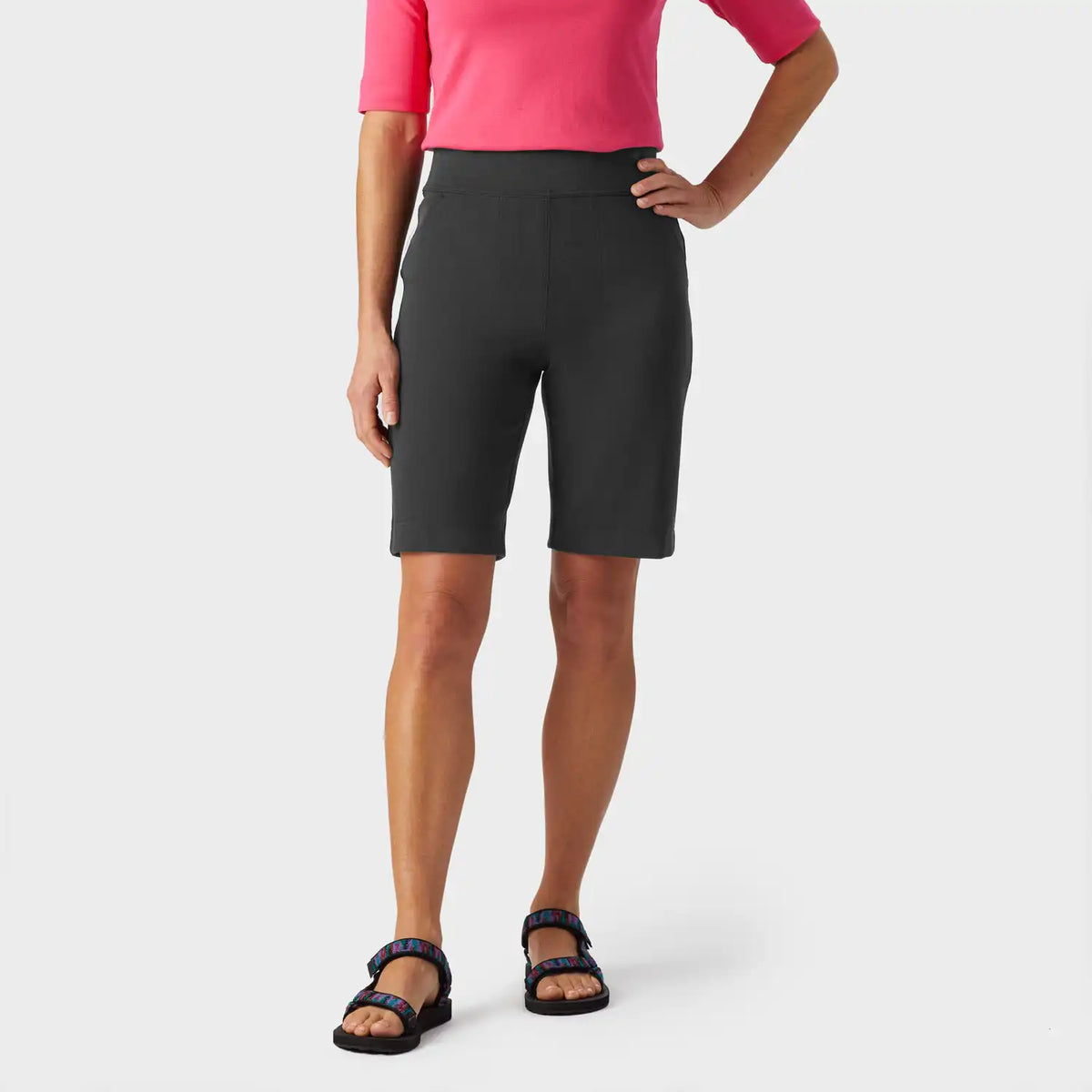 Women's NoGA Naturale Cotton Pull-On 10" Shorts